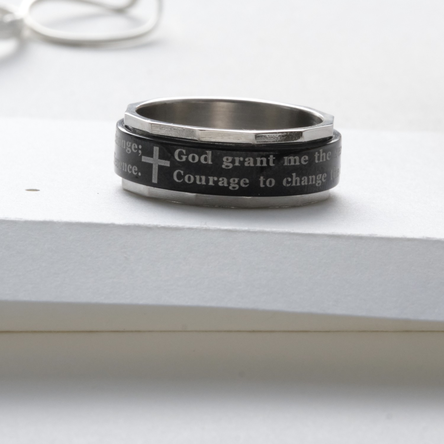 Serenity Prayer Women's Spinner Ring