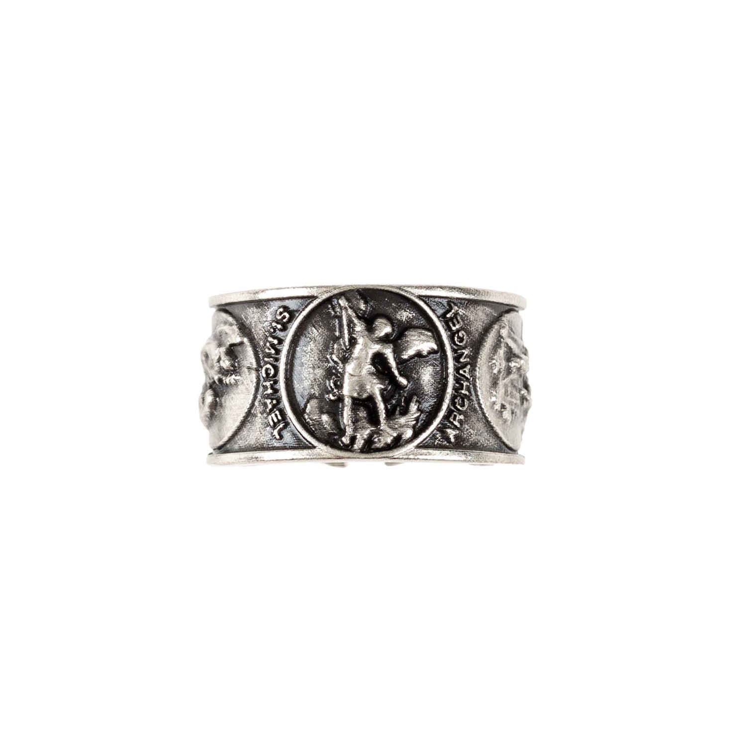 Men's Stamped St. Michael Ring