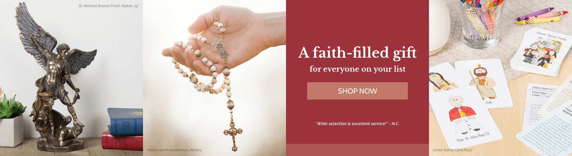 A faith-filled gift for everyone on your listShop Now A faith-filled gift for everyone on your listShop Now