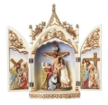 Crucifixion Standing Triptych