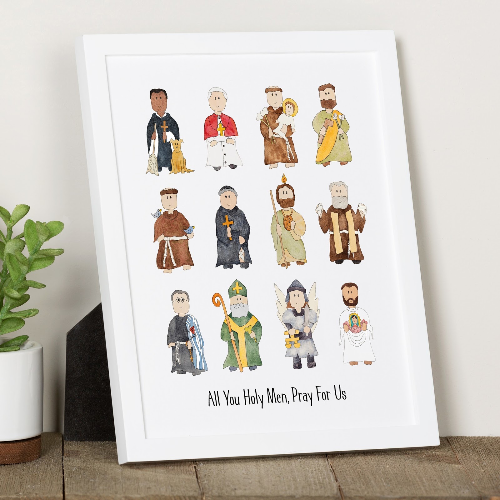 Junior Litany of the Saints Framed Print.