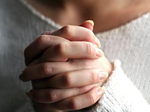 Woman in prayer