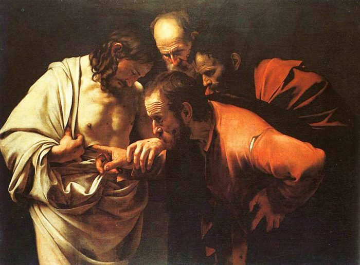 "The Incredulity of St. Thomas" by Caravaggio