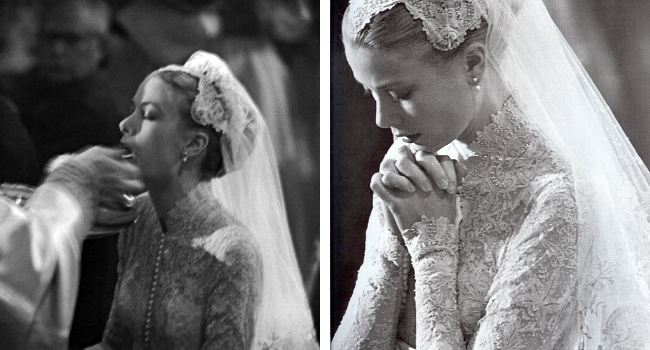 Grace Kelly wedding day