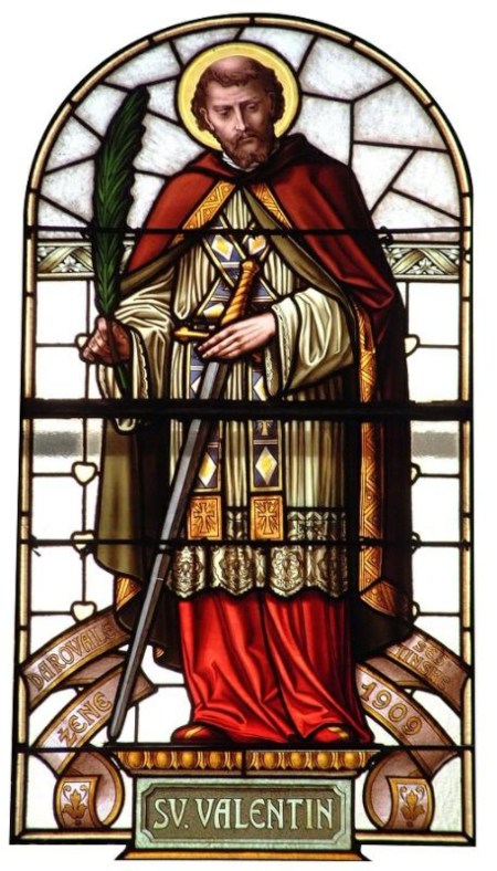 St. Valentine Stained Glass Window