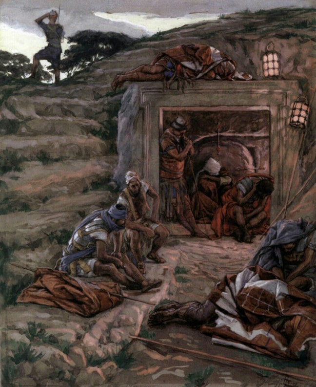 The Watch Over the Tomb by James Tissot