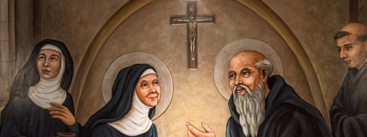 New Painted Works of St. Scholastica and St. Benedict ~ Liturgical Arts  Journal