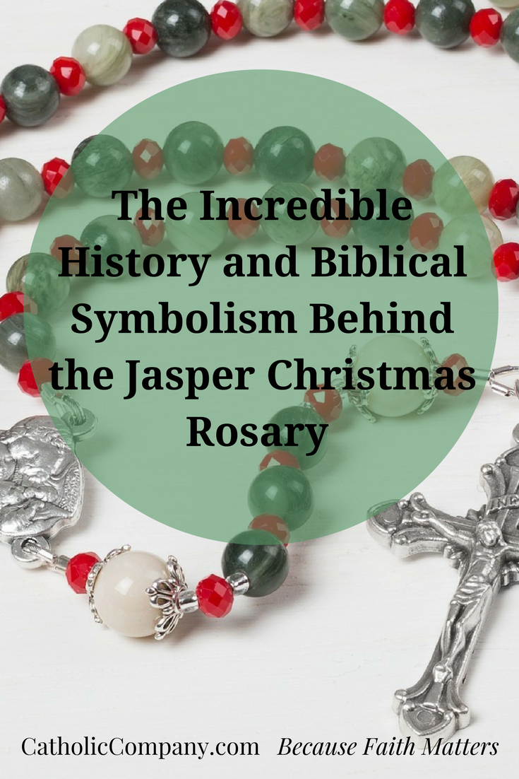 xmas rosary pin