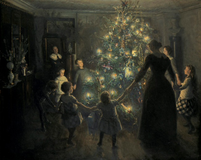 Delight of the Christmas tree