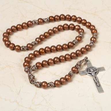 Copper Paracord Rosary