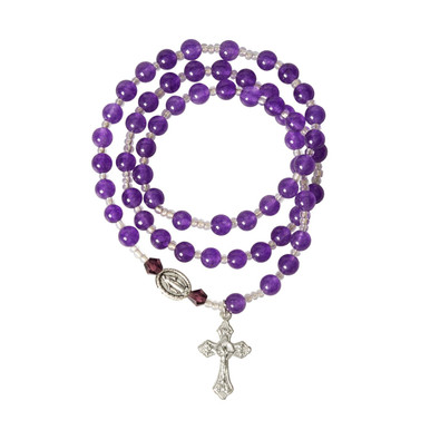 Lavender Rosary Wrap Bracelet | The Catholic Company®