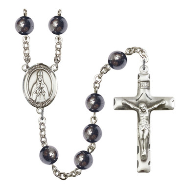St. Blaise 8mm Hematite Rosary