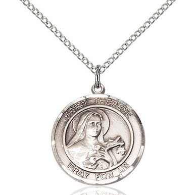 Sterling Silver St. Therese of Lisieux Pendant