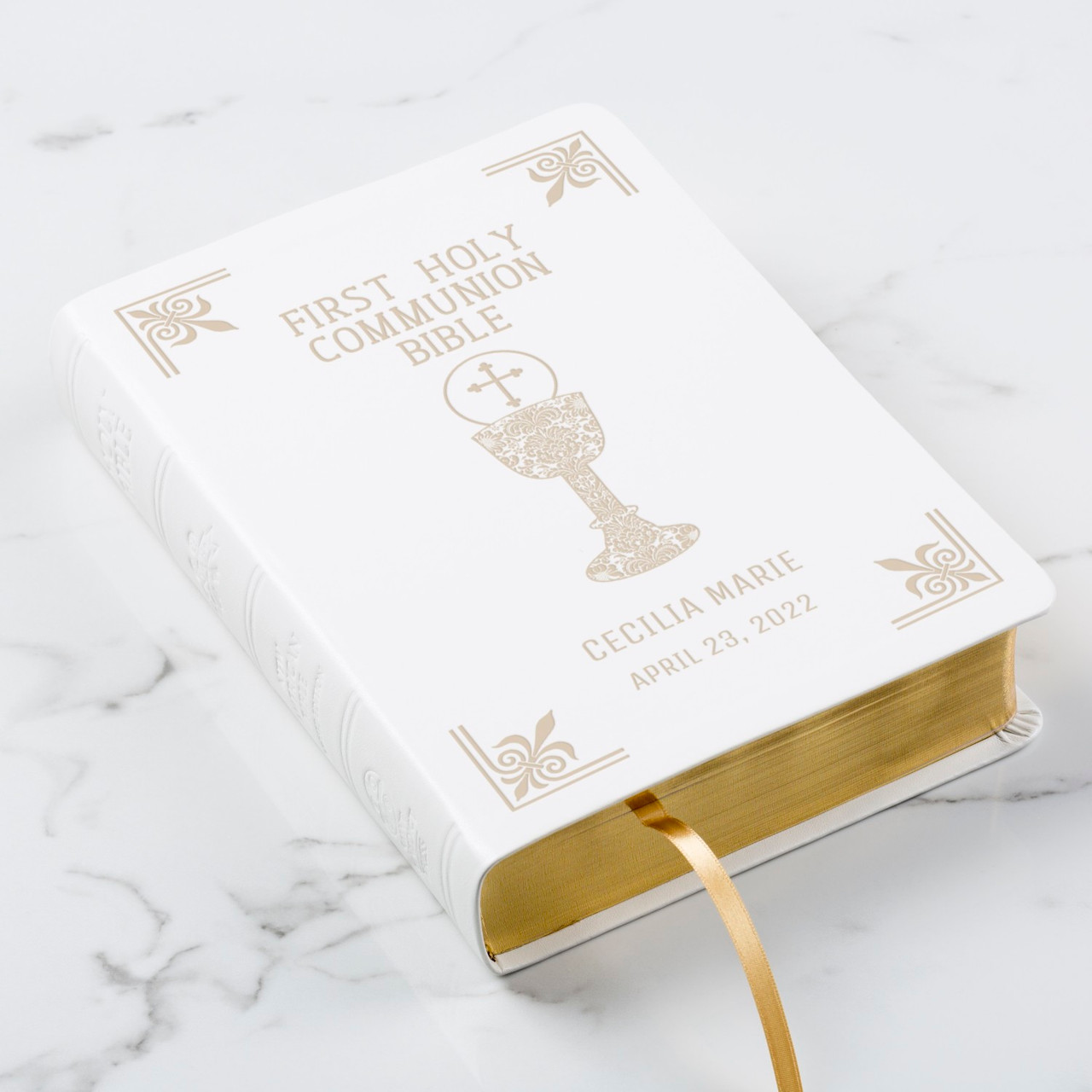 Image of Personalized Chalice First Communion Bible