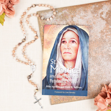 St. Monica Rosary & Saint Monica and the Power of Persistent Prayer (Gift Set)