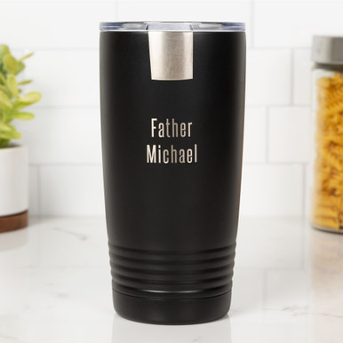 Personalized Priest Black 20oz Tumbler