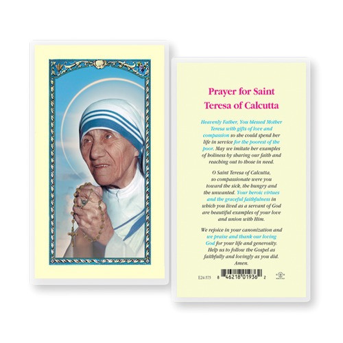 Image of Saint Teresa of Calcutta - Prayer Card