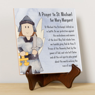 Personalized St. Michael Prayer Tile