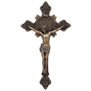 St. Benedict Crucifix Bronzed 7″