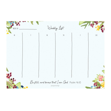 Be Still Weekly Agenda Pad 5.5″ x 8.5″