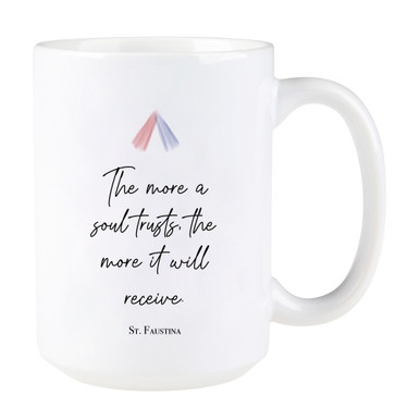 St. Faustina “Trust” Quote Mug