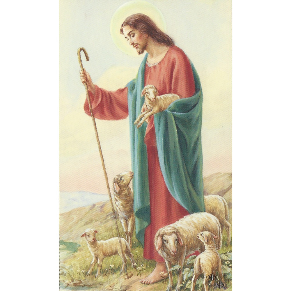 Image of The Good Shepherd Personalized Prayer Card, Priced per Card