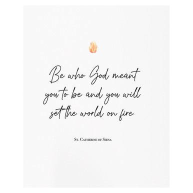 St. Catherine of Siena “World on Fire” Print
