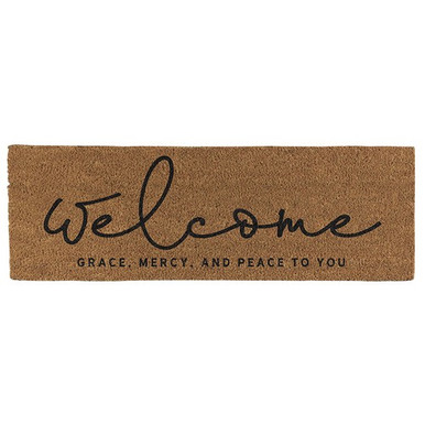 Peace to You Welcome Mat-30″ x 10″