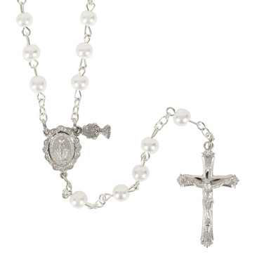 110 pcs Pearl rosaries/mini rosaries/decade rosaries/Communion favors – ava  and company