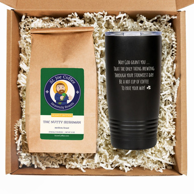 Irish Coffee Drinker’s Insulated Tumbler and Flavored Coffee Box