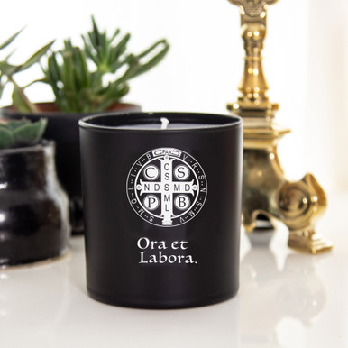 St. Benedict Medal Black Candle