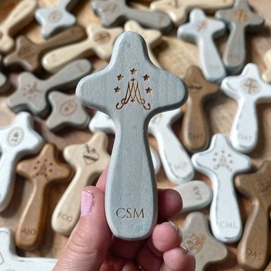 Personalized Ave Maria Comfort Cross