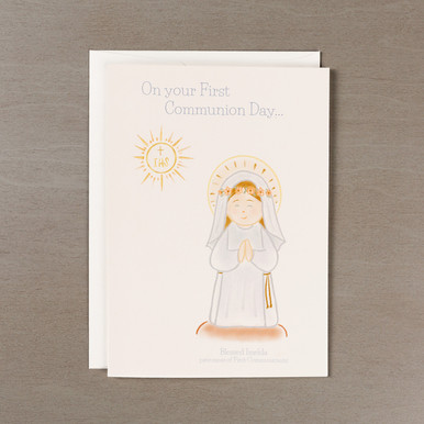 Blessed Imelda First Communion Card