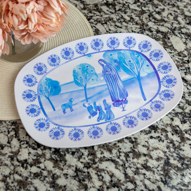 Our Lady of Fatima Handmade Platter