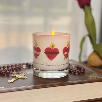 Three Hearts Candle