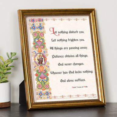St. Teresa of Avila Parchment Print – 8×10