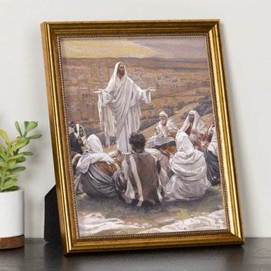 The Lords Prayer Gold Framed Print - Multiple Sizes