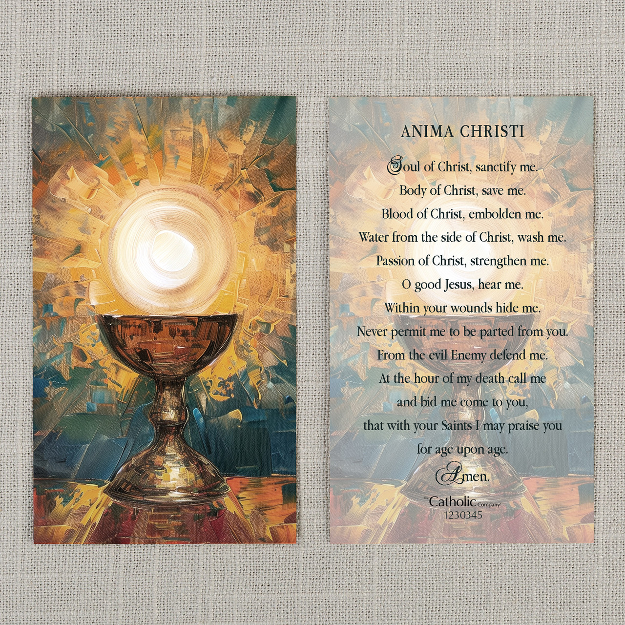 Image of The Holy Eucharist Prayer Card