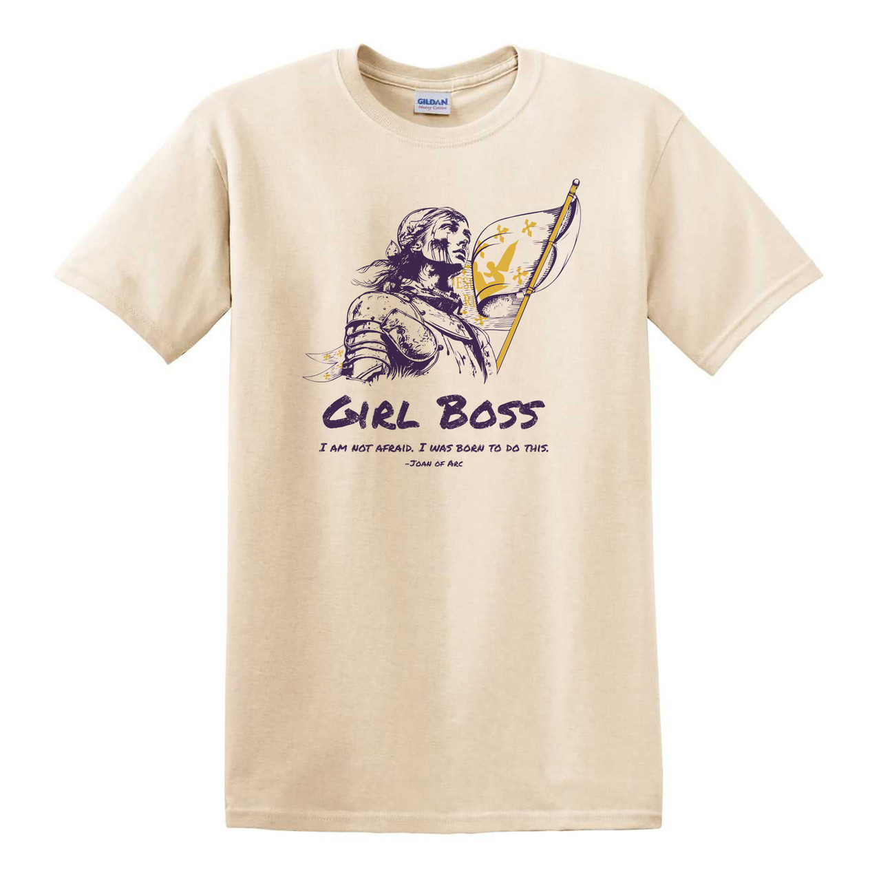 Image of Joan of Arc Girl Boss T-Shirt - Multiple Sizes