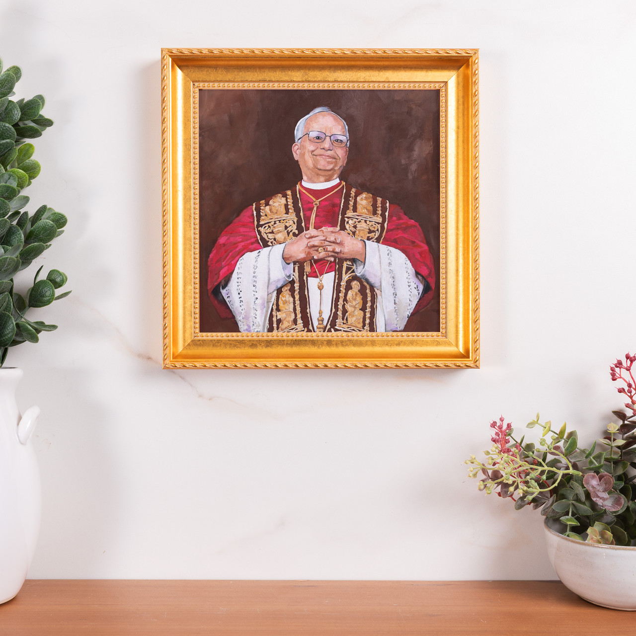 Image of Pope Leo XIV at the Papal Window Original Oil Painting - Multiple Sizes