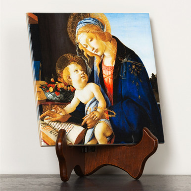 Madonna of the Book Ceramic Tile