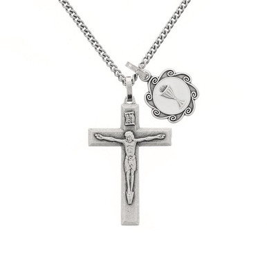 Communion Chalice & Crucifix Pendant