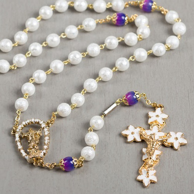 Gold Plated Easter Rosary