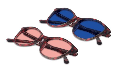 TheraSpecs FL-Pro and Z-Blue Max Epilepsy Glasses in Audrey Frame