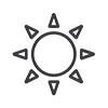 Sun icon for UV light