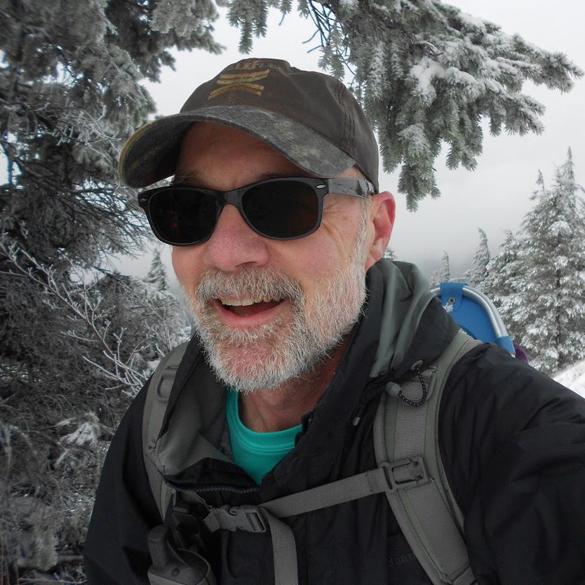 Dave Wearing Outdoor Classic TheraSpecs While Hiking