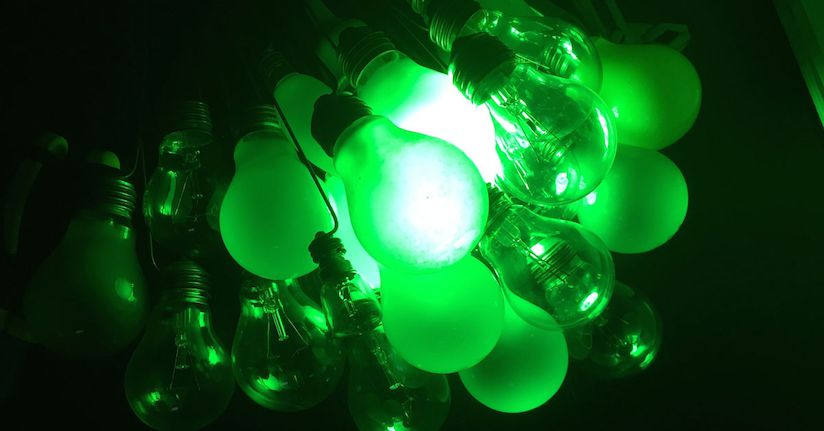 green light bulbs