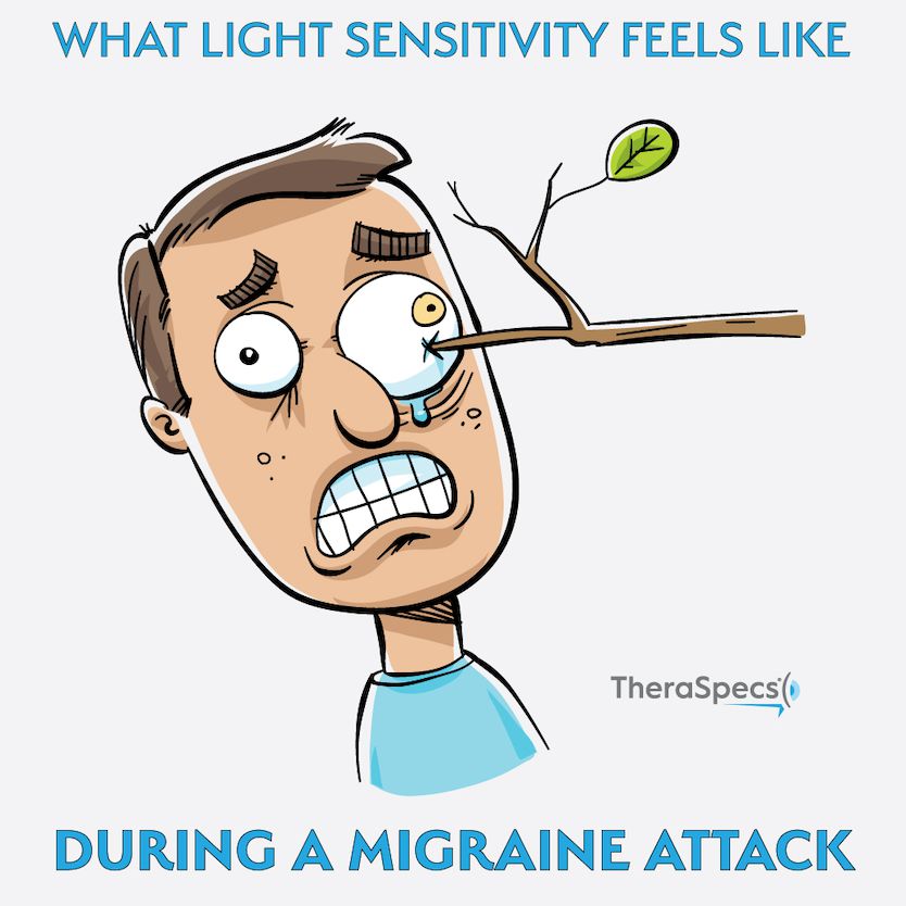 Light sensitivity during a migraine meme