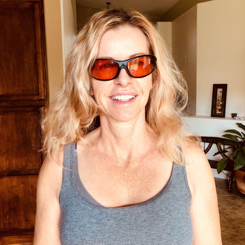 Paula Wearing TheraSpecs for Brain Injury Dizziness
