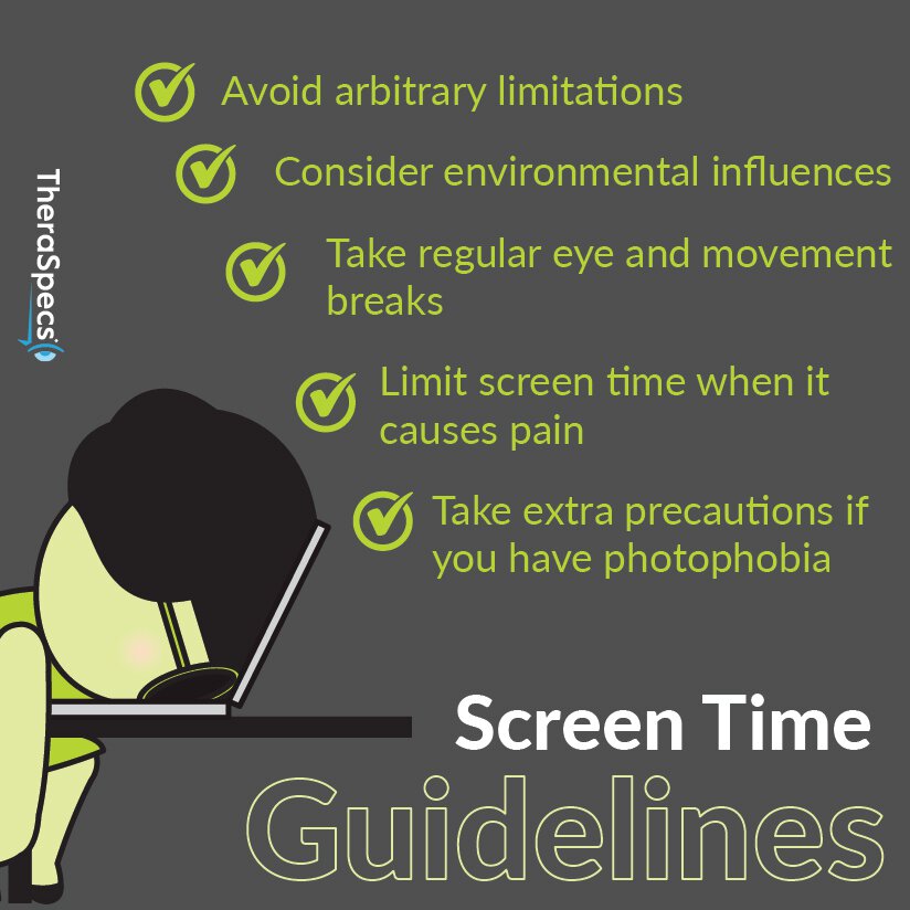 Infographic updated screen use guidelines